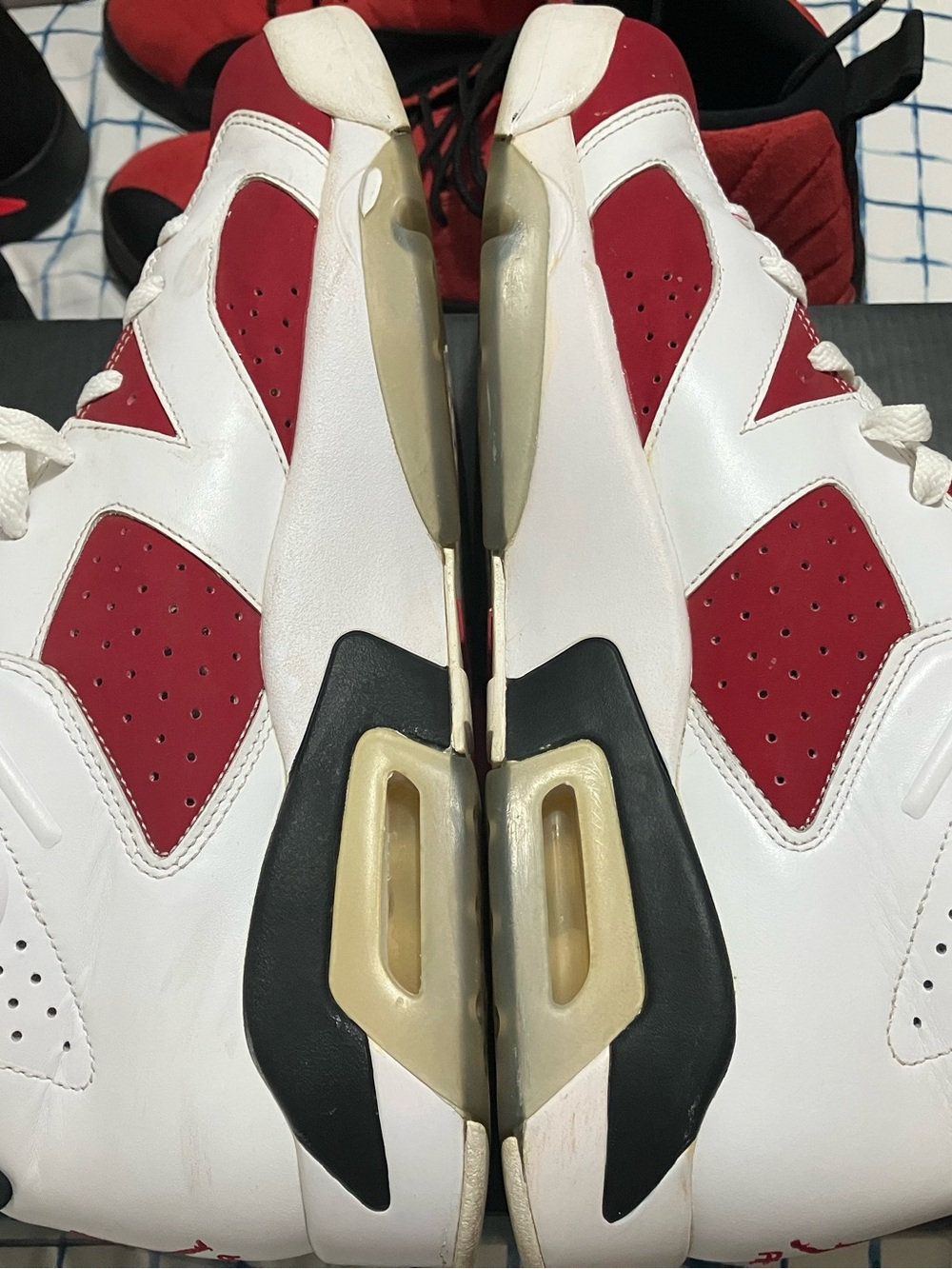 Jordan Men’s Athletic Shoes White and Red